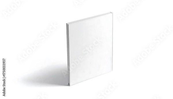 Obraz Blank Book Cover Mockup, Minimalist Design, Clean Presentation.