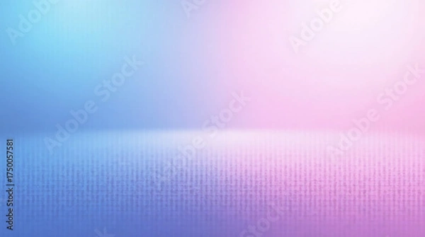 Fototapeta Blur color flare. Neon glow background. Bokeh radiance reflection. Defocused fluorescent blue pink light gleam on dark abstract overlay.