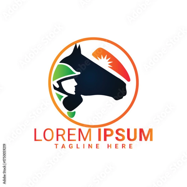 Obraz 03.eps man abstac vector logo design 