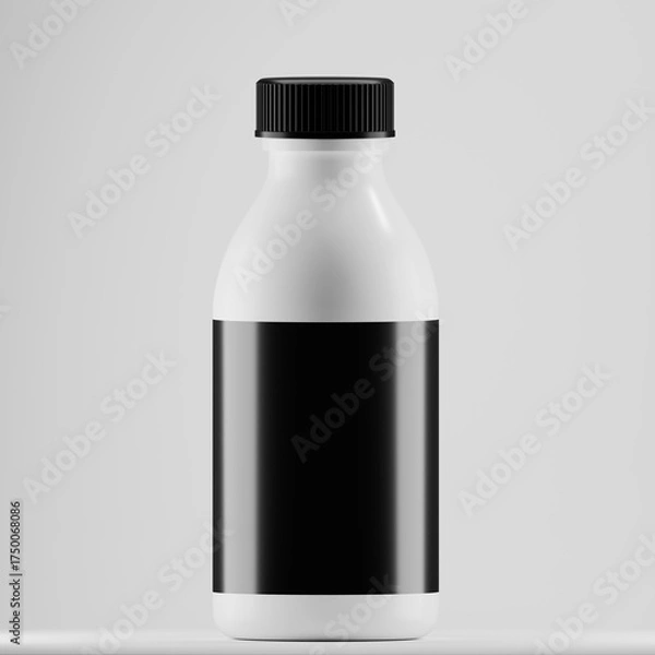Obraz Minimalist White Plastic Bottle Mockup