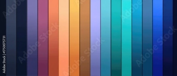 Obraz Colorful vertical stripes create a vibrant pattern