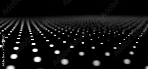 Obraz White dots on dark add depth