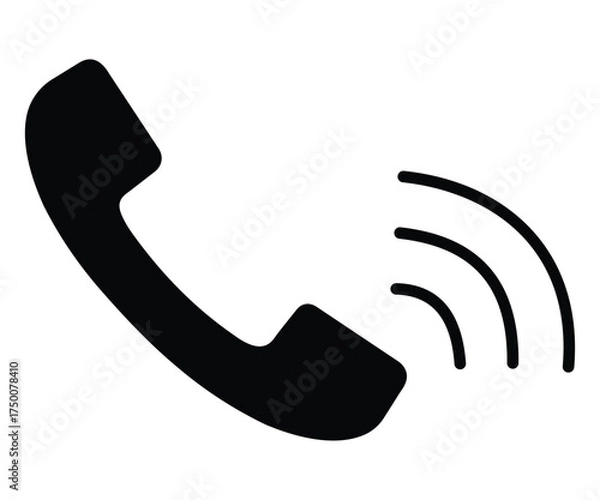 Obraz Email and Phone Alert Notification Icons Set – Security Warning, Spam Call, and Important Message Glyph Vector Illustration