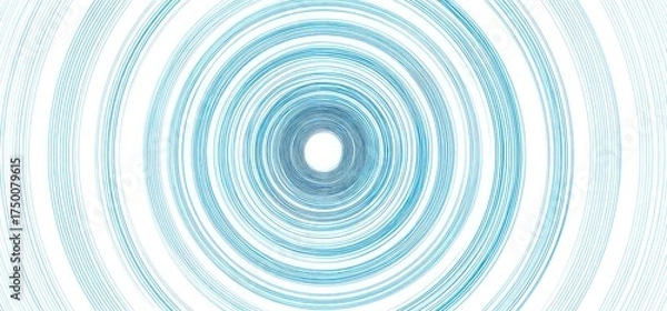 Obraz Tranquil blue circular patterns