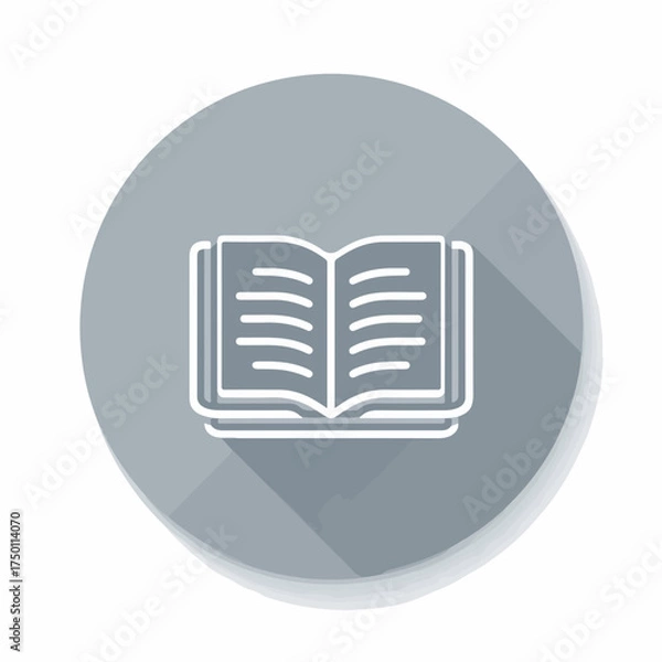 Obraz Bold Language Icon in Flat Design