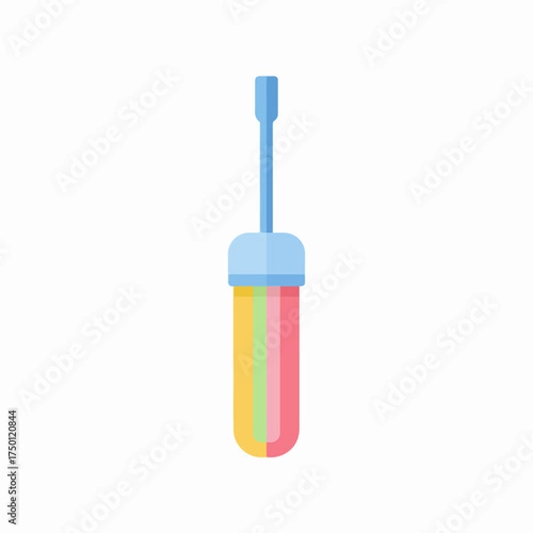 Obraz Minimalist Colored Screwdriver Icon Design