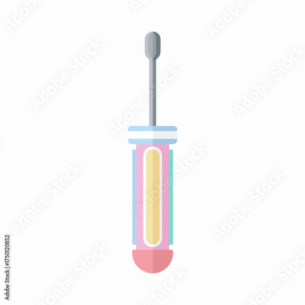 Obraz Minimalist Colored Screwdriver Icon Design