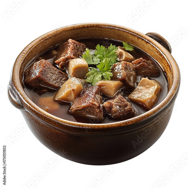 Obraz Bak kut teh soup isolated on transparent background