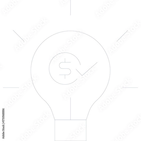 Fototapeta Abstract Dark Blue Spiral Dot Pattern with Two Vertical Lines on Transparent Background Minimalist Graphic Design Element