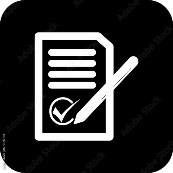 Obraz Black Square Contract Vector Icon, simple line vector for UI UX design. Symbol for website and mobile app interface and navigation button