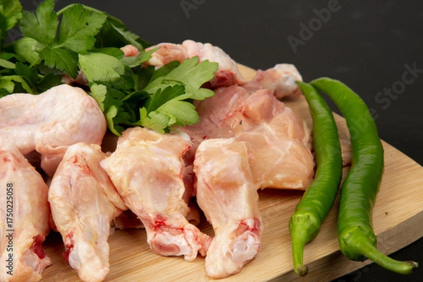 Obraz Raw Chicken Wings