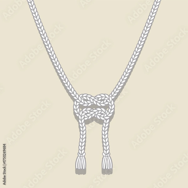 Obraz 紐 白 シャドウ