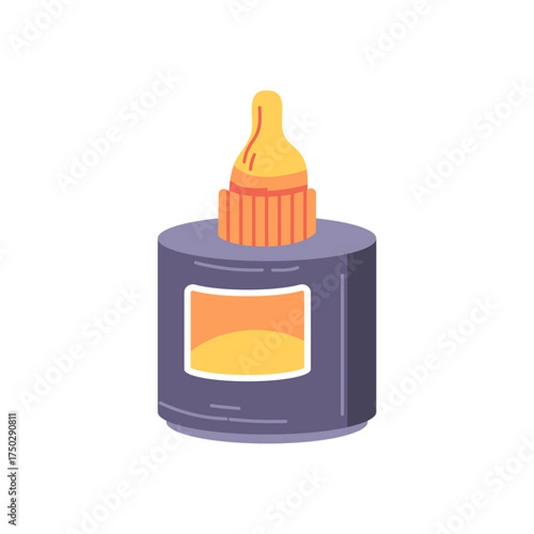 Obraz Pixelated Glue Bottle Illustration with Transparent Background