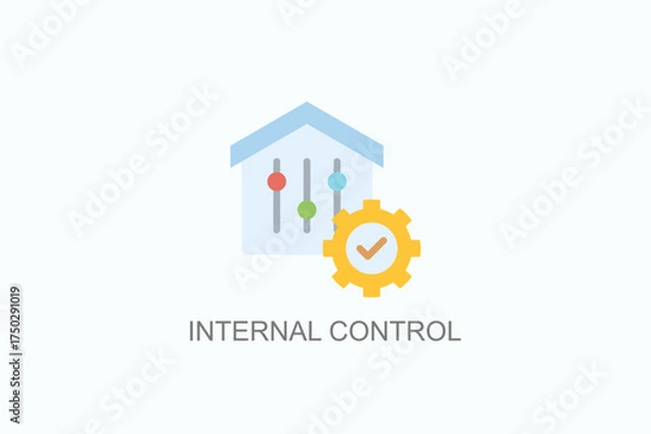 Obraz Internal Control Icon Or Logo Isolated Vector Illustration