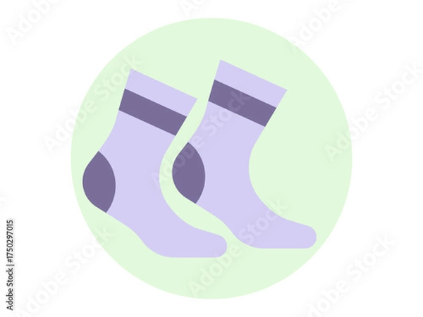 Fototapeta Socks icon. Fashion symbol icon vector. Solid vector icons. Flat illustration concept.