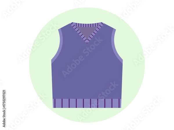 Fototapeta Sweater vest icon. Fashion symbol icon vector. Solid vector icons. Flat illustration concept.