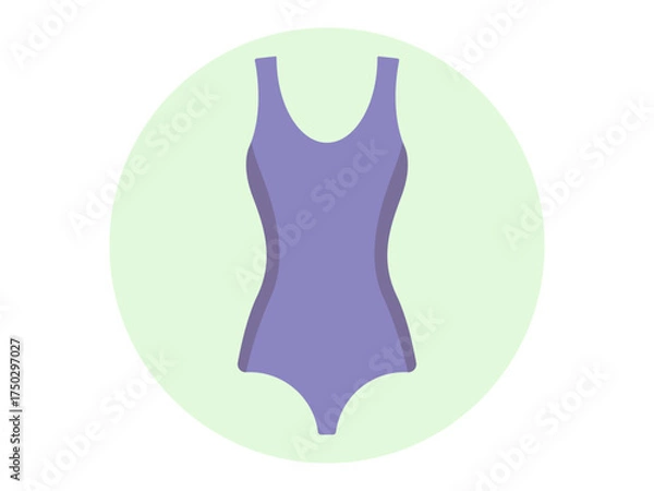 Fototapeta Swimsuit icon. Fashion symbol icon vector. Solid vector icons. Flat illustration concept.