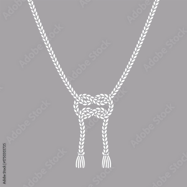 Fototapeta 紐 白 ベタ