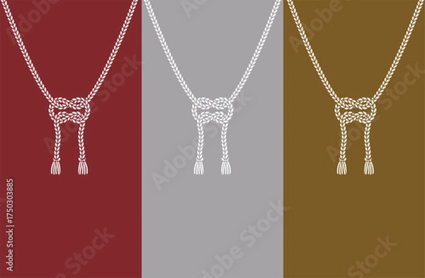 Fototapeta 紐 セット ベタ