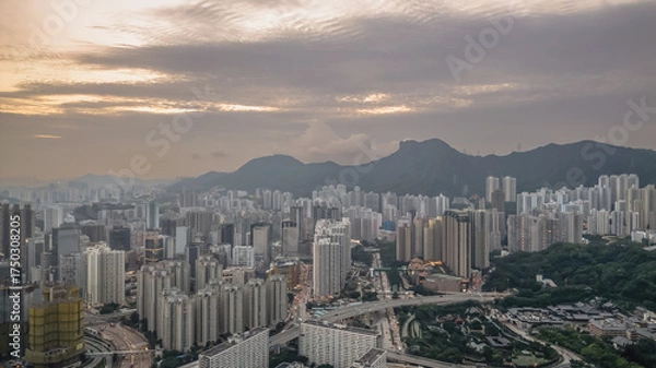 Obraz Aug 7 2025 Colorful Housing View of Ping Shek Estate