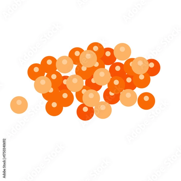 Fototapeta Salmon egg vector