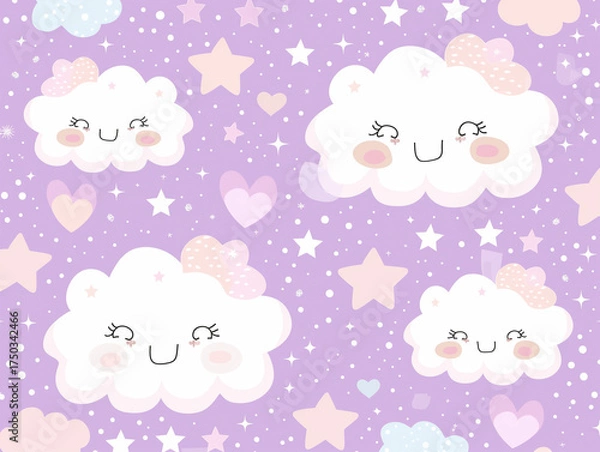 Fototapeta Whimsical Cloud Patterns