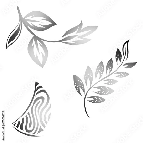 Fototapeta abstract leaf design