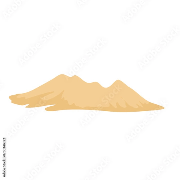 Fototapeta Cartoon sand pile