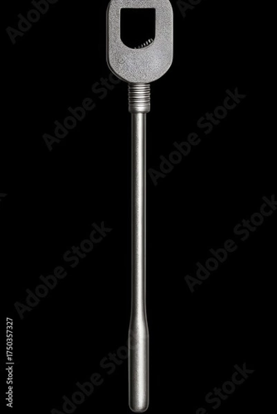 Fototapeta Basin wrench tool isolated on transparent background, realistic metal finish, professional lighting, single centered object.