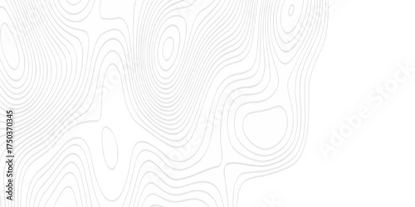 Fototapeta Abstract topography pattern seamless lines sea map modern design white background. Abstract digital topographic contour map concept space geometric strip grid line. Natural discovery of maps.	