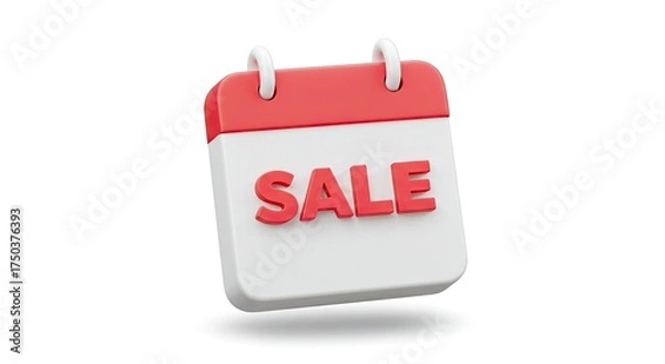 Fototapeta Don't miss our red hot sale event, mark your calendar for massive savings, time to shop and save big during this limited time offer, act fast and grab your favorite items now