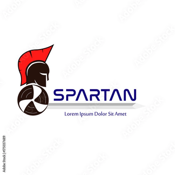 Fototapeta spartan logo