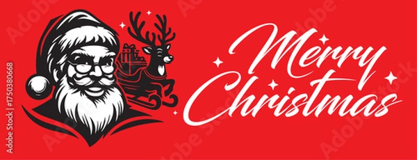 Obraz Christmas vector and typographic design