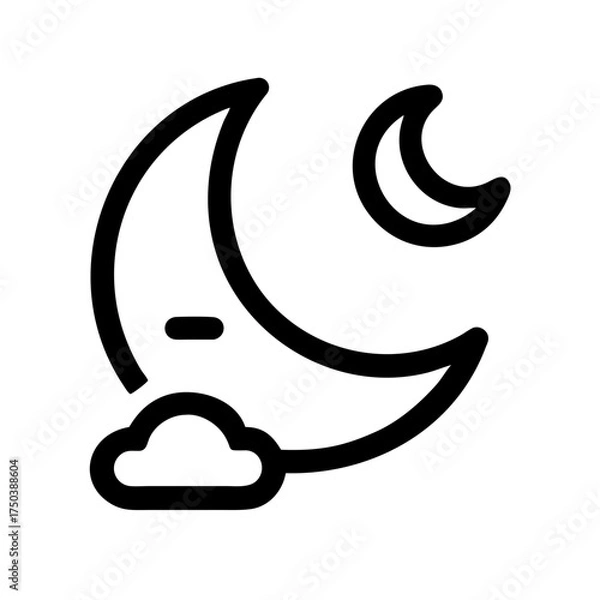 Obraz A solitary black crow perched on a weathered wooden fence post against a stark black background conveying a sense of mystery and isolation