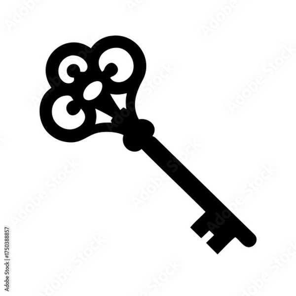 Obraz A solitary weathered ancient gnarled oak tree stands majestically on a vast open sun drenched grassy meadow during a clear bright summer day