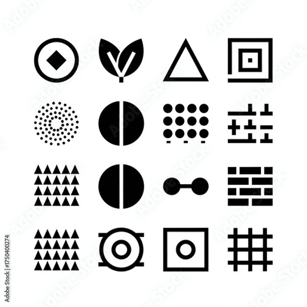 Fototapeta Abstract Geometric Design Elements