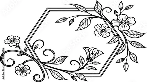 Obraz vector floral frame