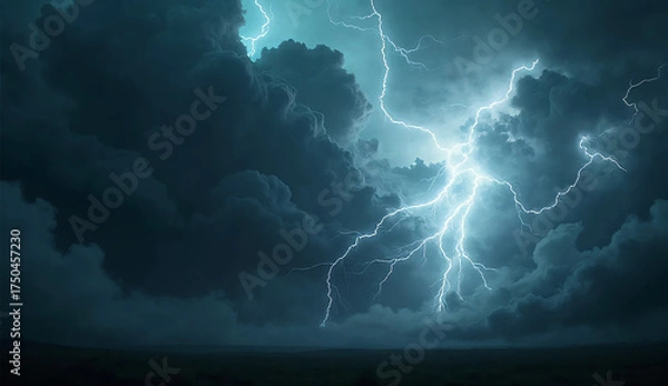 Obraz Storm Clouds Colliding in Sky