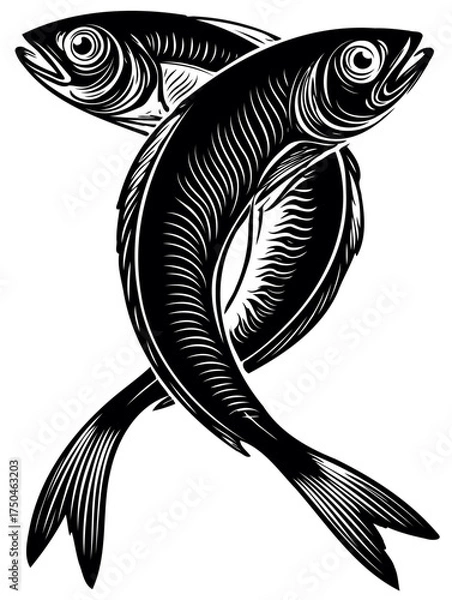 Fototapeta fish vector illustration