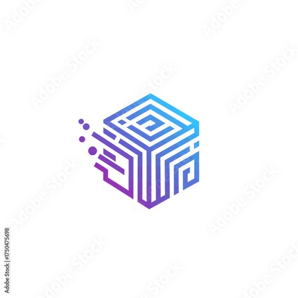 Fototapeta Modern vector logo concept of a single roasted coffee bean on fire. Creative hot flame icon illustration for a coffee shop, cafe, or roastery branding