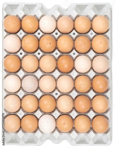 Fototapeta Eggs in a carton