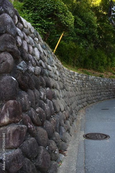 Obraz 石垣のある風景