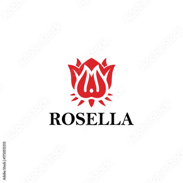 Fototapeta Rosella Logo Vector Minimalist Vector