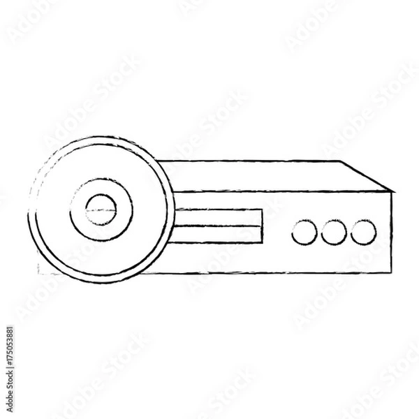 Fototapeta video beam projector icon