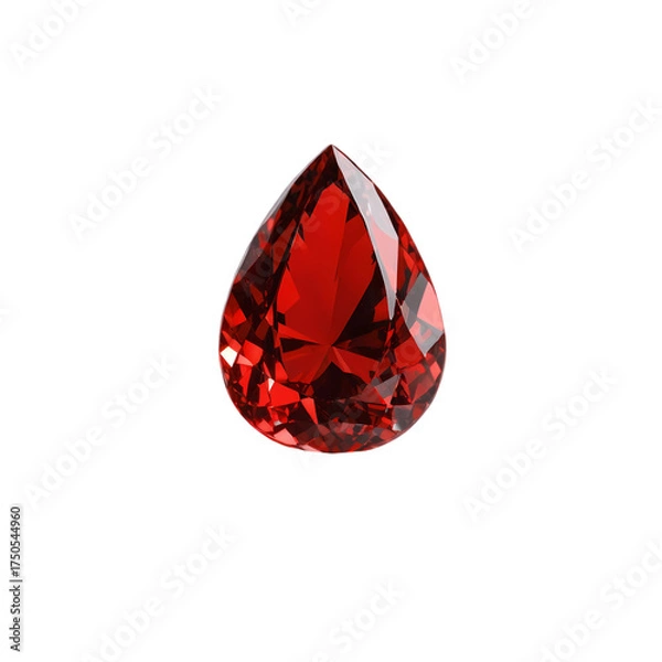 Fototapeta red ruby gemstone