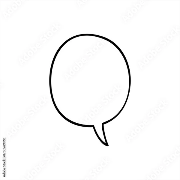 Fototapeta speech bubble icon vector illustration