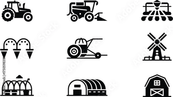 Fototapeta Silhouette of a man playing a guitar with a white background music