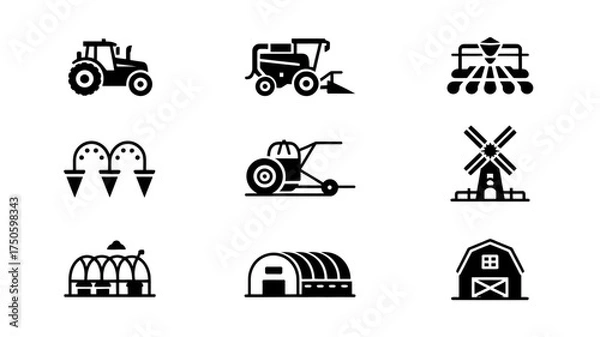 Fototapeta Silhouette of a man playing a guitar with a white background music