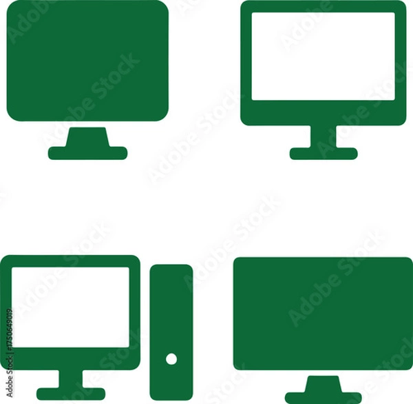 Obraz  Icon computer monitors desktops