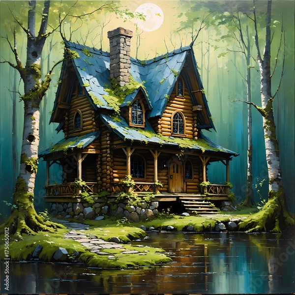 Fototapeta chinese temple at night